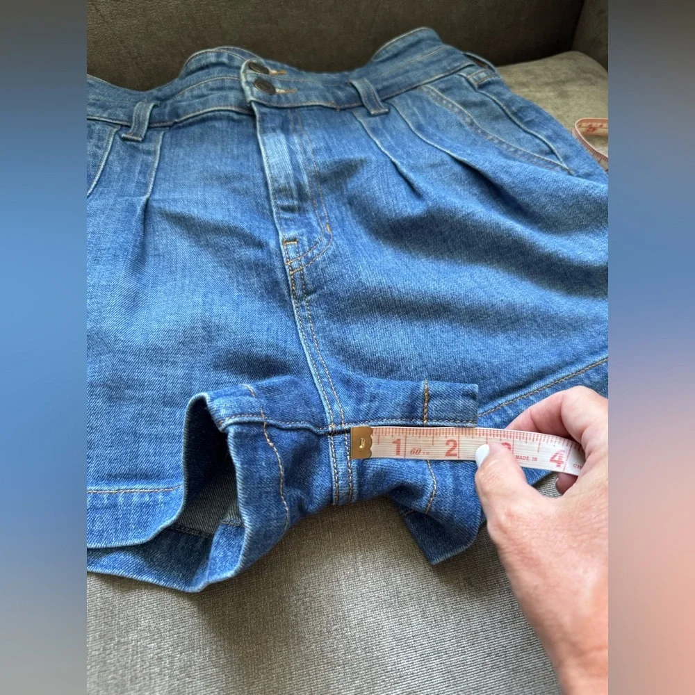 Veronica Beard Indigo Denim Shorts - Picture 11 of 13